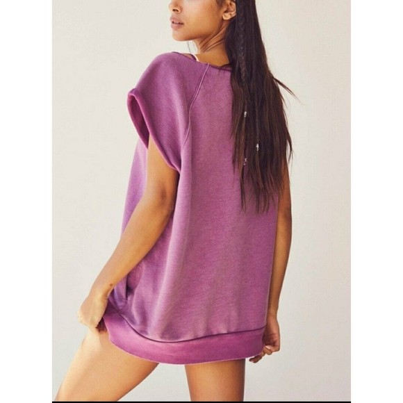 NWT Free People Movement Muscle Tunic Women's Size XS/ Acai - Picture 3 of 12